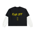 Black white,with with long sleeves