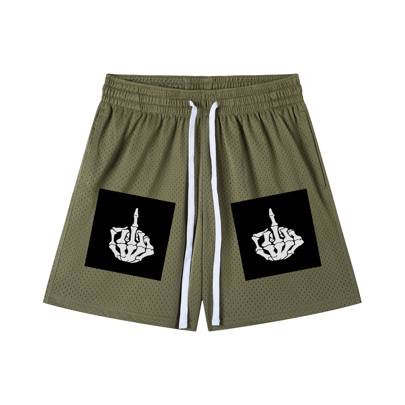 Mesh Drawstring Shorts